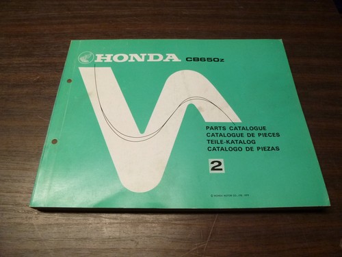 Parts list honda 650 1980 - honda, z